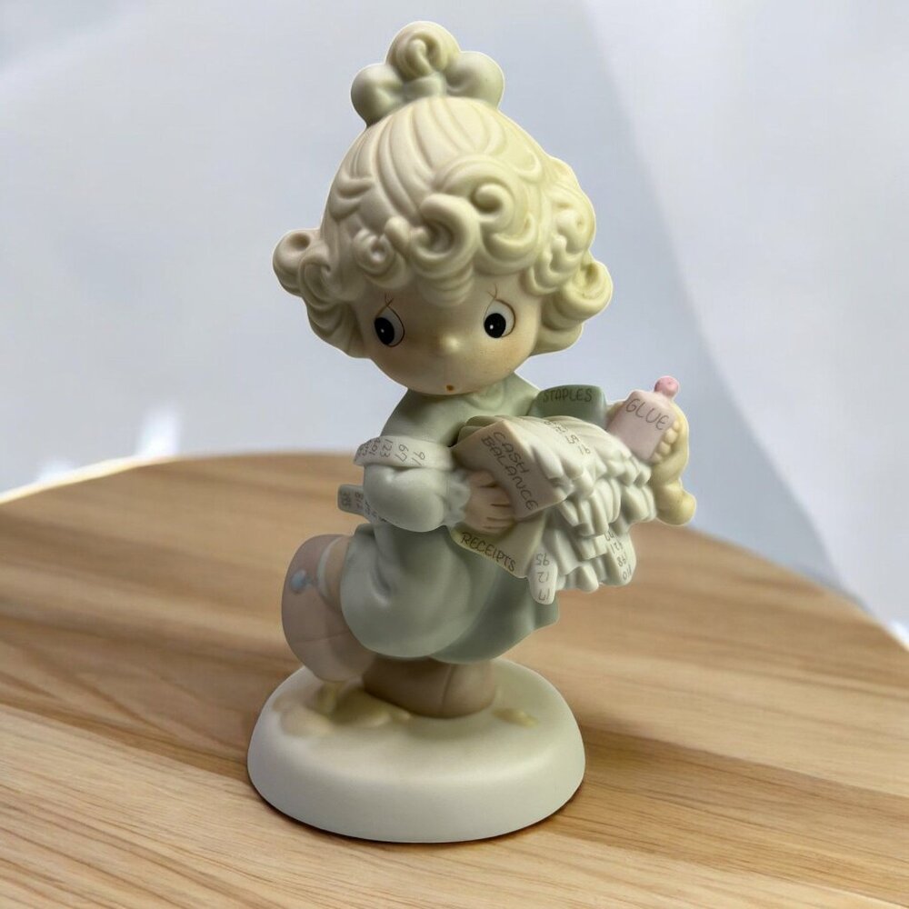 Precious Moments Collectible Figurine - Lord Help Me Stick to My Job - 1989